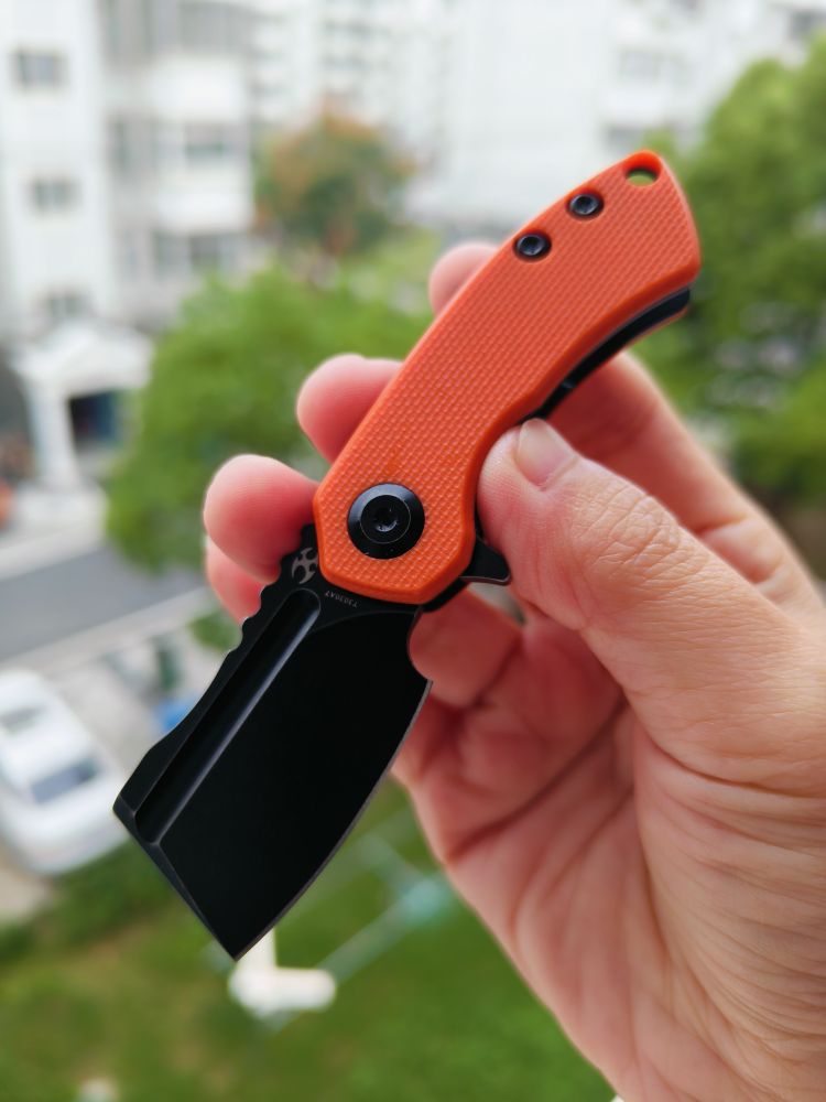 Kansept Knives Mini Korvid 154CM钢 G10柄 T3030A7 橙色