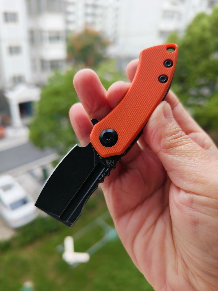 Kansept Knives Mini Korvid 154CM钢 G10柄 T3030A7 橙色
