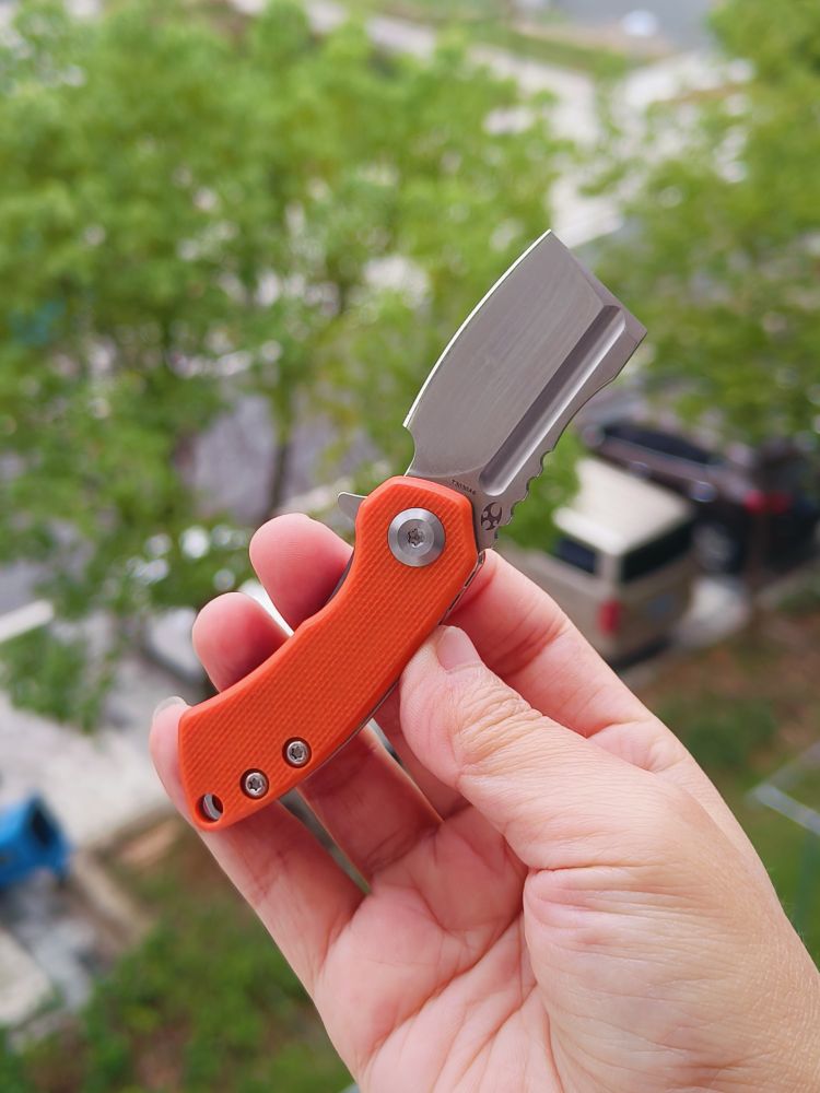 Kansept Knives Mini Korvid 154CM钢 G10柄 T3030A7 橙色