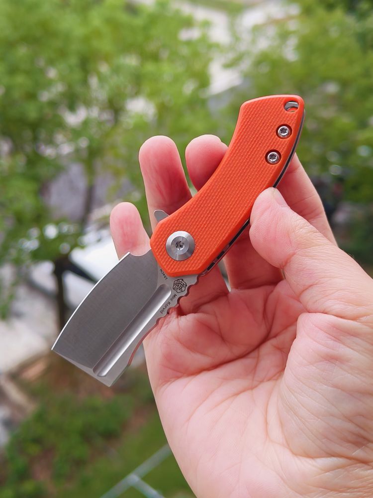 Kansept Knives Mini Korvid 154CM钢 G10柄 T3030A7 橙色