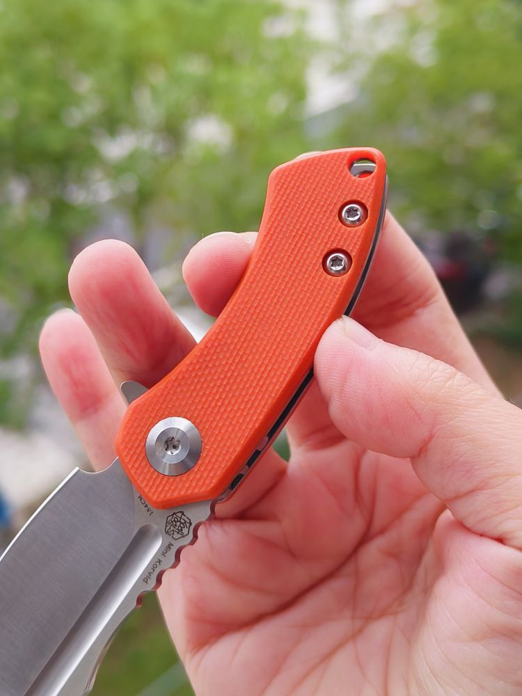 Kansept Knives Mini Korvid 154CM钢 G10柄 T3030A7 橙色