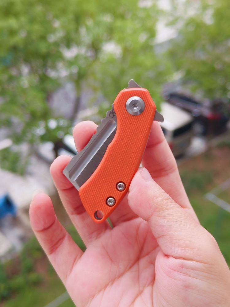 Kansept Knives Mini Korvid 154CM钢 G10柄 T3030A7 橙色