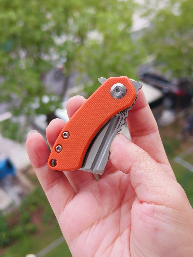 Kansept Knives Mini Korvid 154CM钢 G10柄 T3030A7 橙色