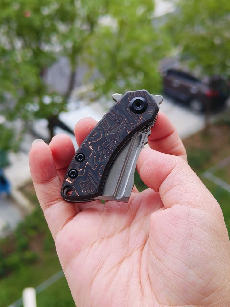 Kansept Knives Mini Korvid CPM-S35VN钢 碳纤维柄 K3030B1