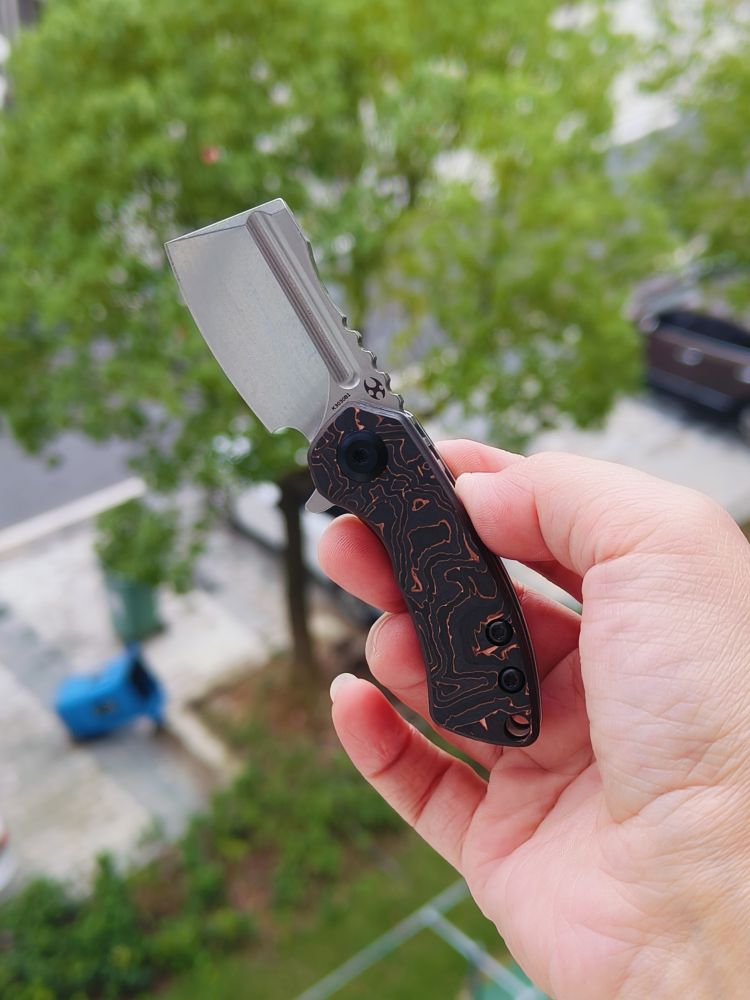 Kansept Knives Mini Korvid CPM-S35VN钢 碳纤维柄 K3030B1