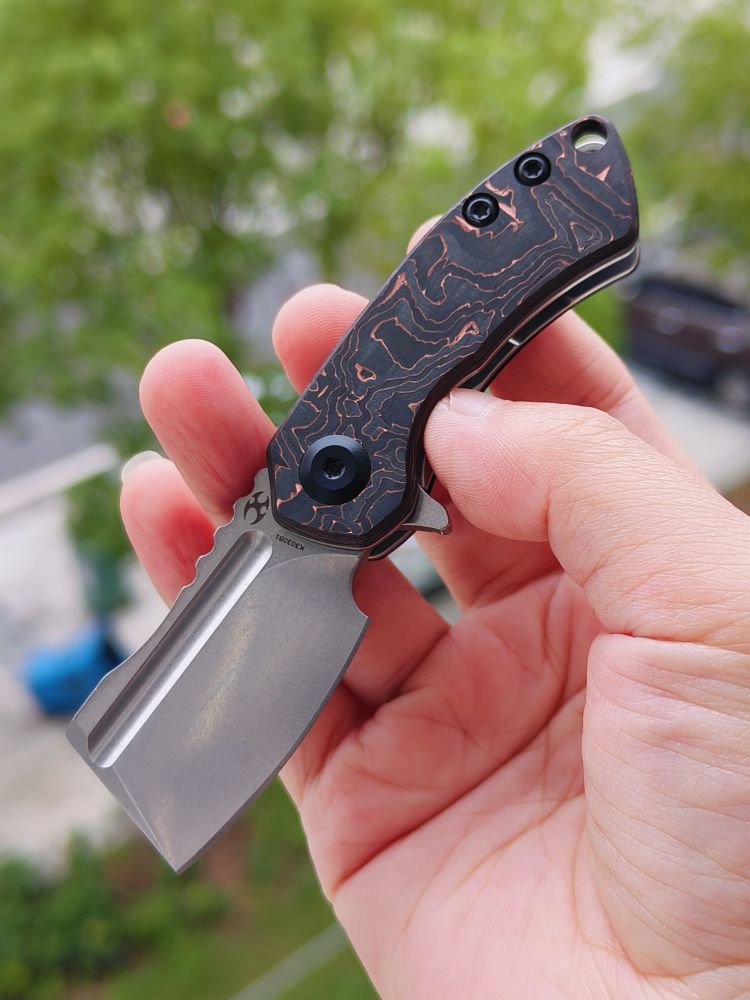 Kansept Knives Mini Korvid CPM-S35VN钢 碳纤维柄 K3030B1