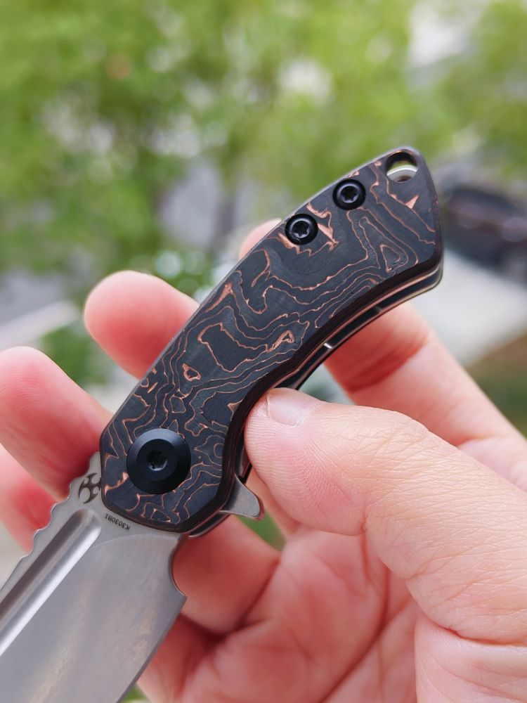 Kansept Knives Mini Korvid CPM-S35VN钢 碳纤维柄 K3030B1