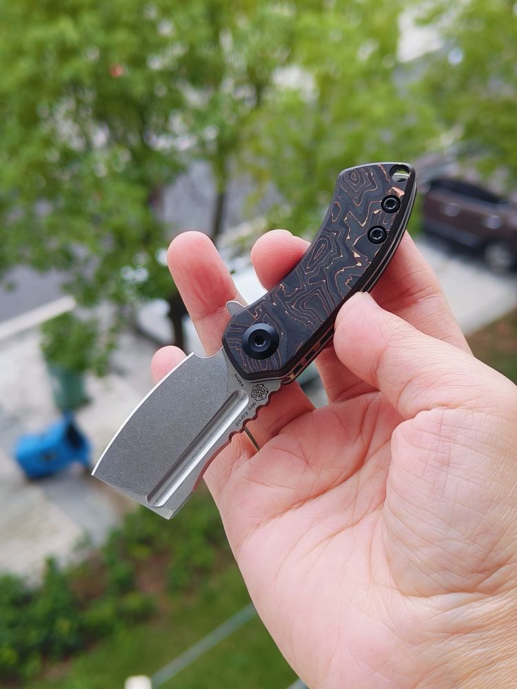 Kansept Knives Mini Korvid CPM-S35VN钢 碳纤维柄 K3030B1