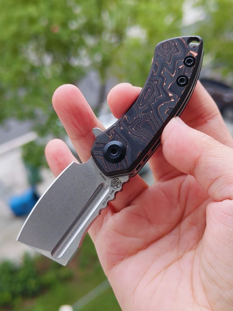 Kansept Knives Mini Korvid CPM-S35VN钢 碳纤维柄 K3030B1