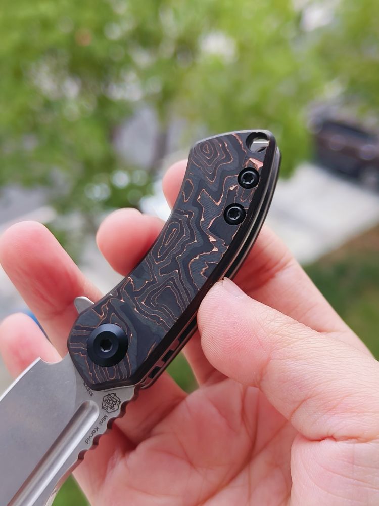 Kansept Knives Mini Korvid CPM-S35VN钢 碳纤维柄 K3030B1