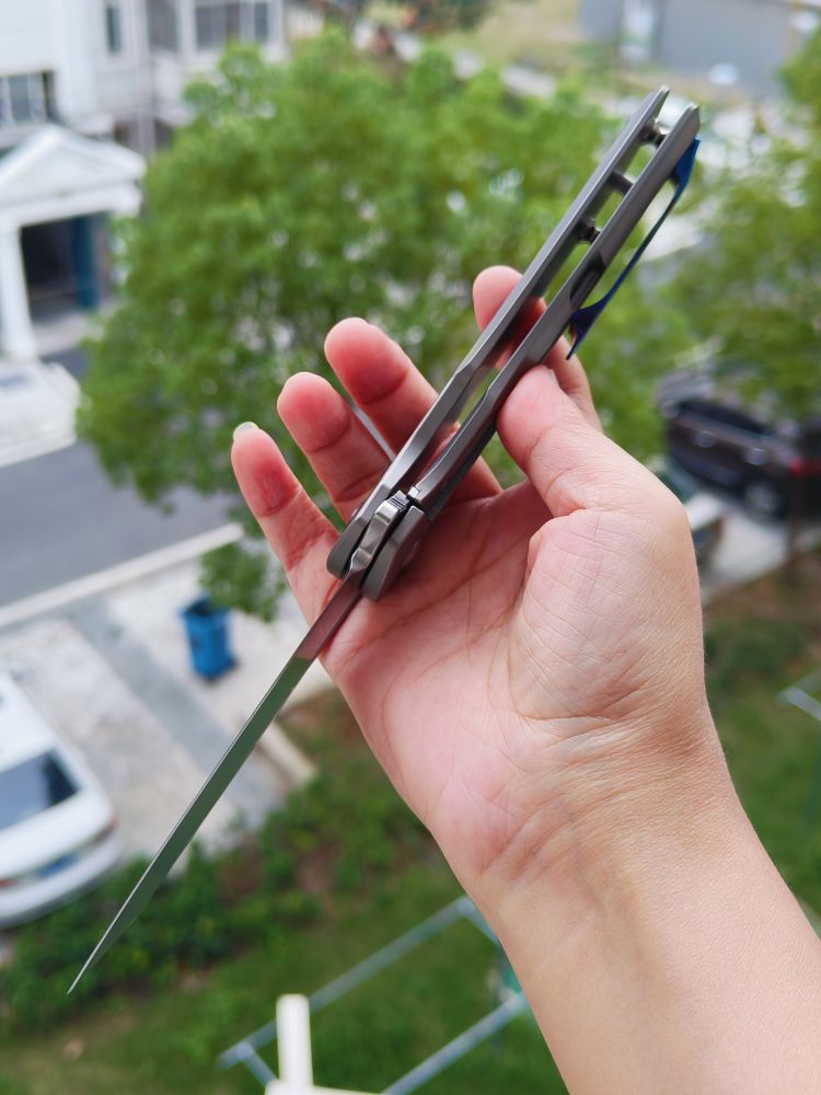 Kansept Knives Shard S35VN钢 钛合金+碳纤维柄 钛马背夹 K1006A3