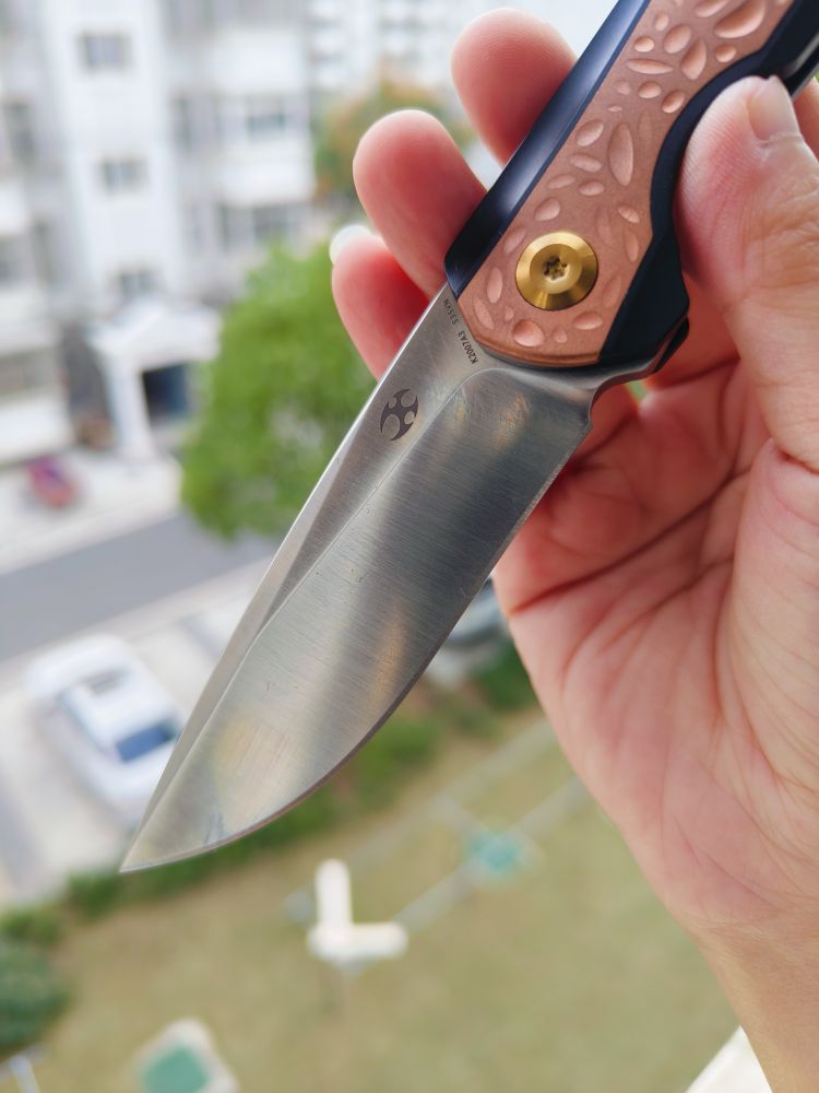 🚫 Kansept Knives Mini Accipiter S35VN钢 钛+紫铜柄 K2007A3 1260