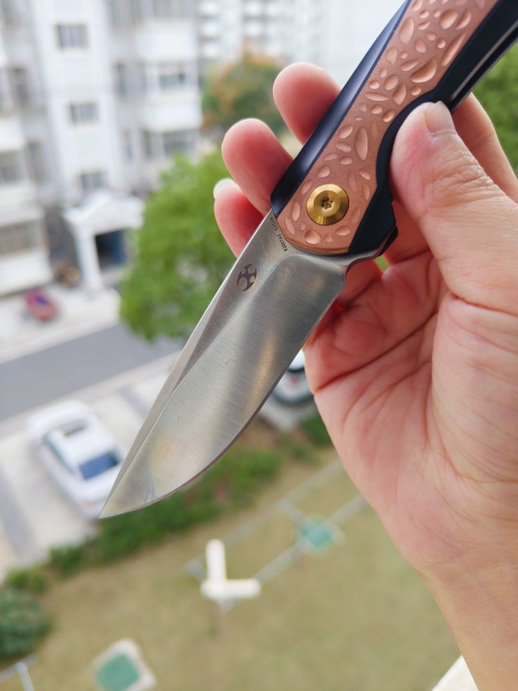 🚫 Kansept Knives Mini Accipiter S35VN钢 钛+紫铜柄 K2007A3 1260