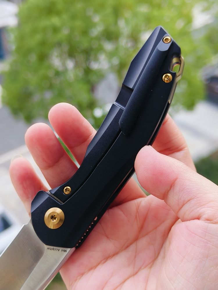 🚫 Kansept Knives Mini Accipiter S35VN钢 钛+紫铜柄 K2007A3 1260
