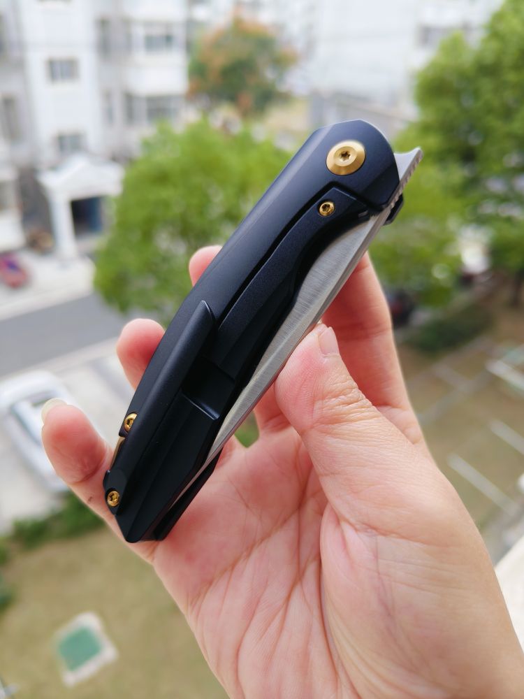 🚫 Kansept Knives Mini Accipiter S35VN钢 钛+紫铜柄 K2007A3 1260