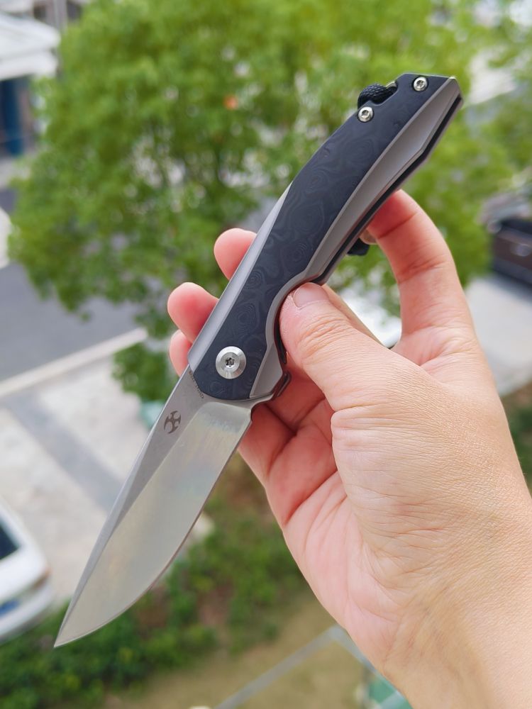 🚫 Kansept Knives Mini Accipiter S35VN钢 钛+米卡塔柄 K2007A1 1260