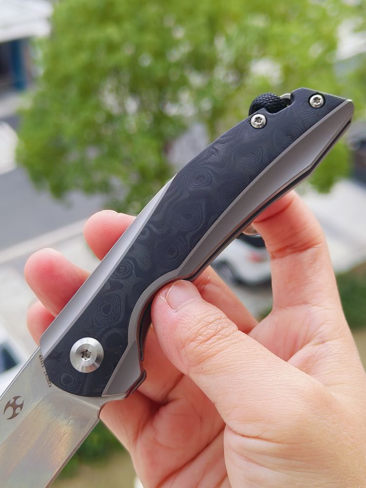 🚫 Kansept Knives Mini Accipiter S35VN钢 钛+米卡塔柄 K2007A1 1260