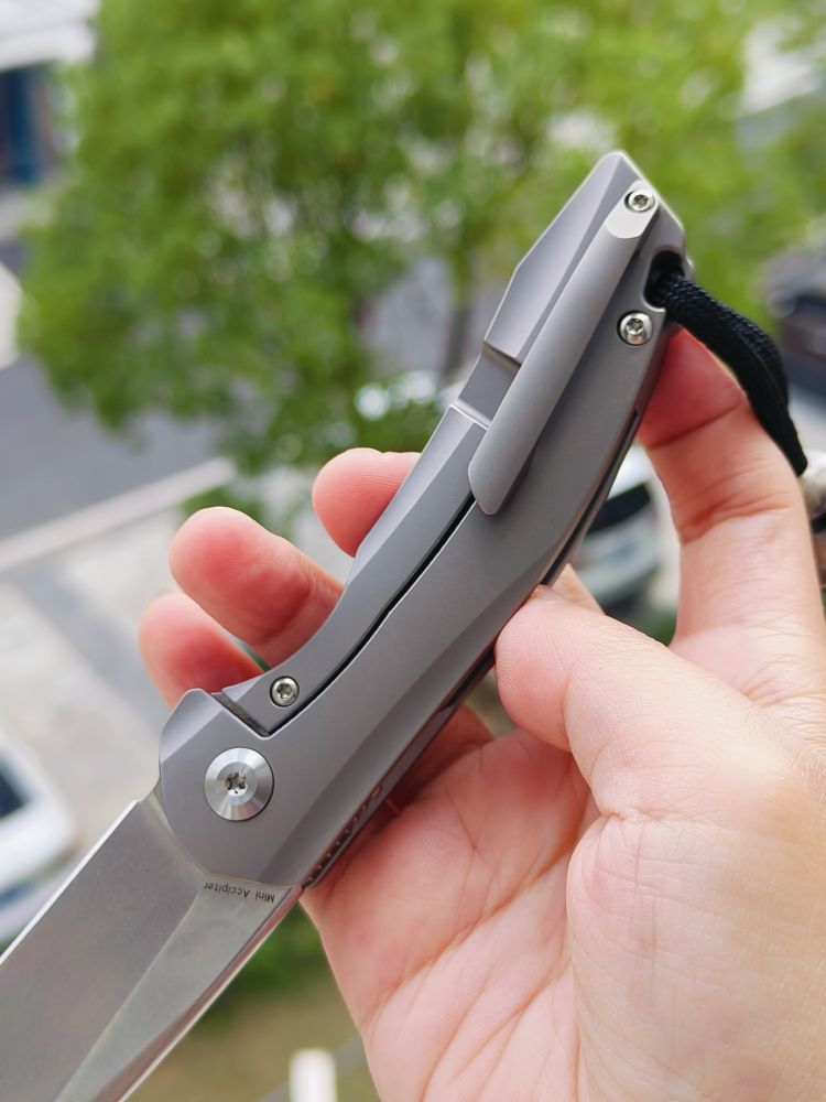 🚫 Kansept Knives Mini Accipiter S35VN钢 钛+米卡塔柄 K2007A1 1260