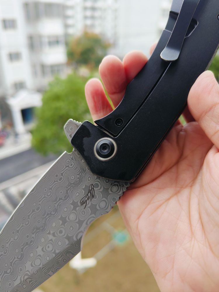 【特惠】Kansept Knives Entity 大马士革钢 钛柄 K1036A3 黑色 原价1260 特惠699