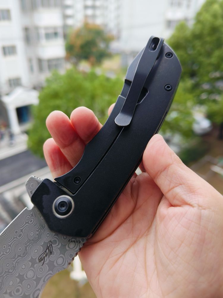 【特惠】Kansept Knives Entity 大马士革钢 钛柄 K1036A3 黑色 原价1260 特惠699