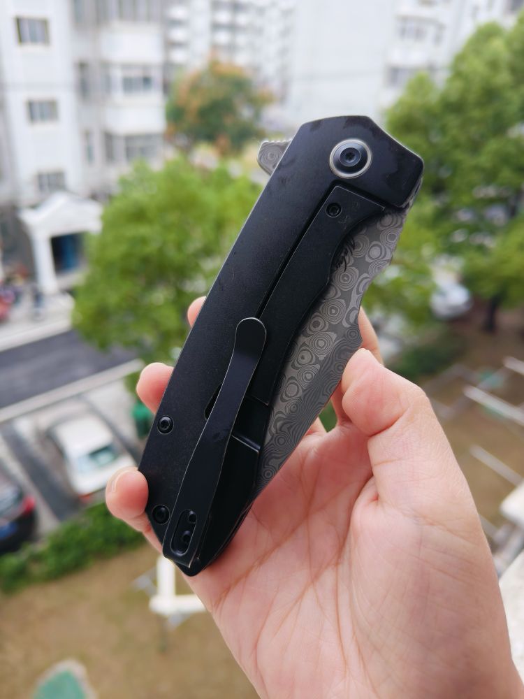 【特惠】Kansept Knives Entity 大马士革钢 钛柄 K1036A3 黑色 原价1260 特惠699