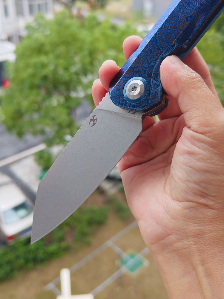 【特惠】Kansept Knives Bulldozer CPM-20CV钢 钛马+钛合金柄 钛马背夹 K1028A3 原价2180 特惠1199