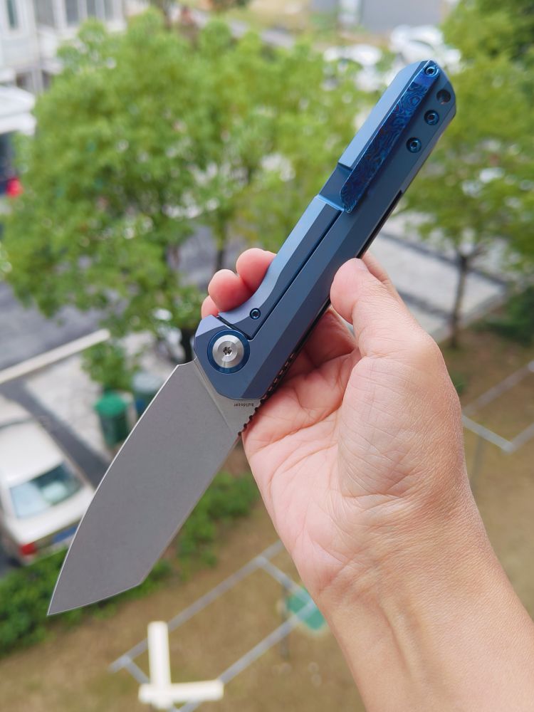 【特惠】Kansept Knives Bulldozer CPM-20CV钢 钛马+钛合金柄 钛马背夹 K1028A3 原价2180 特惠1199