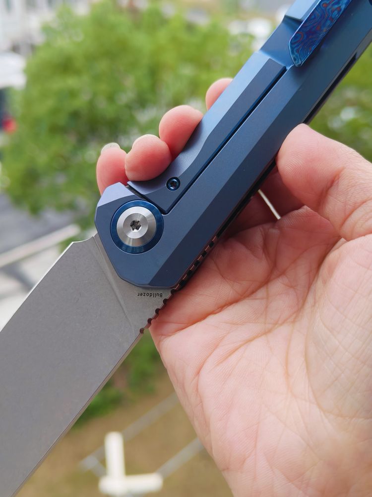 【特惠】Kansept Knives Bulldozer CPM-20CV钢 钛马+钛合金柄 钛马背夹 K1028A3 原价2180 特惠1199