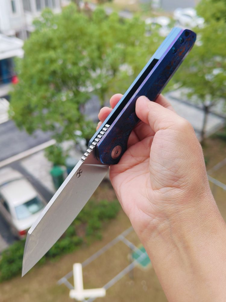 【特惠】Kansept Knives Bulldozer CPM-20CV钢 钛马+钛合金柄 钛马背夹 K1028A3 原价2180 特惠1199