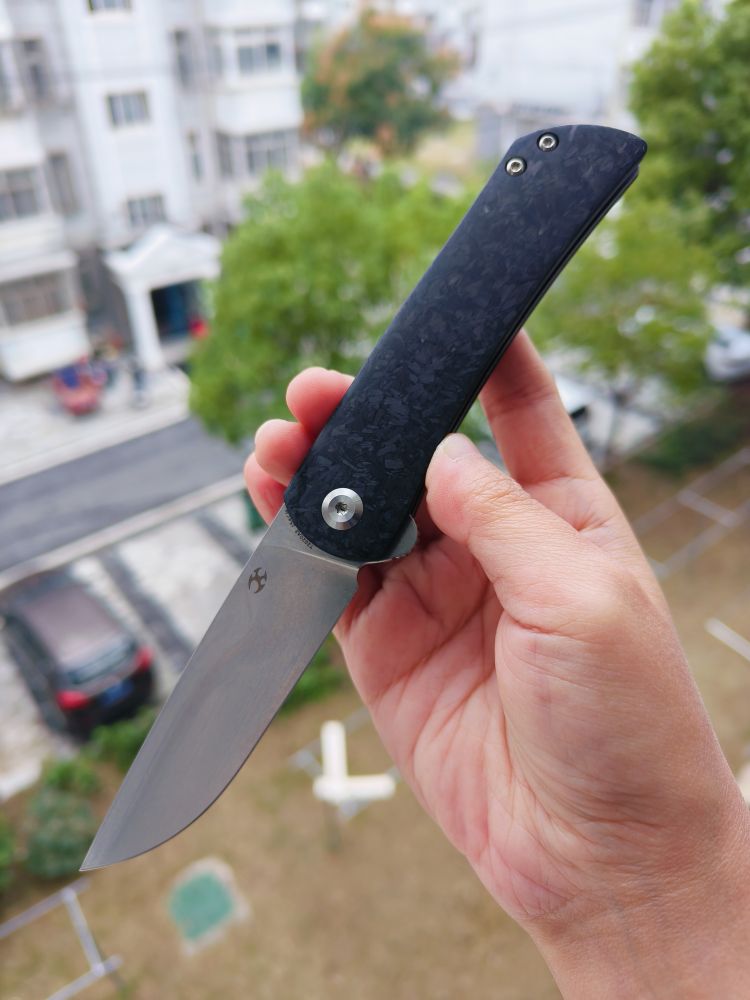 🚫 Kansept Knives Weasel 154CM钢 碳纤维柄 T2020A3