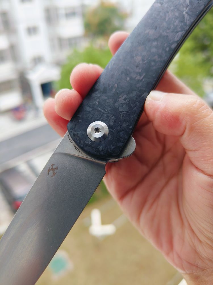 🚫 Kansept Knives Weasel 154CM钢 碳纤维柄 T2020A3