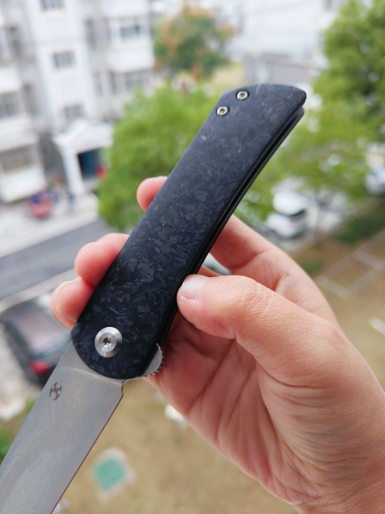 🚫 Kansept Knives Weasel 154CM钢 碳纤维柄 T2020A3