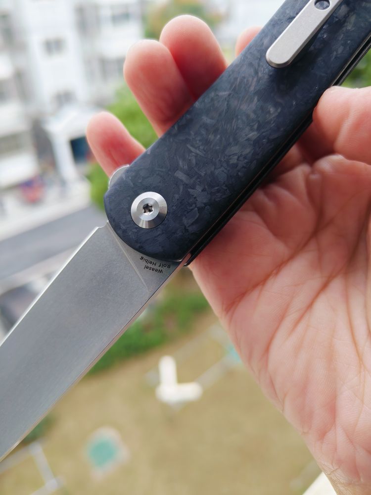 🚫 Kansept Knives Weasel 154CM钢 碳纤维柄 T2020A3