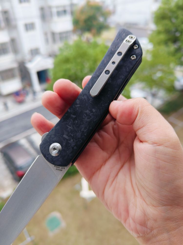 🚫 Kansept Knives Weasel 154CM钢 碳纤维柄 T2020A3