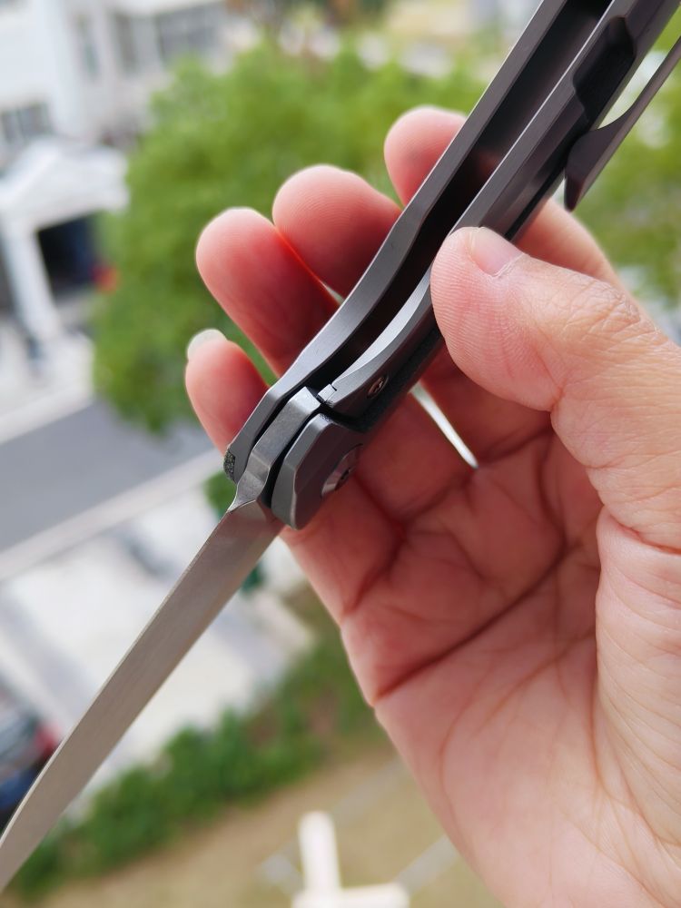 🚫 Kansept Knives Mini Accipiter S35VN钢 钛合金+米卡塔柄 K2007A1