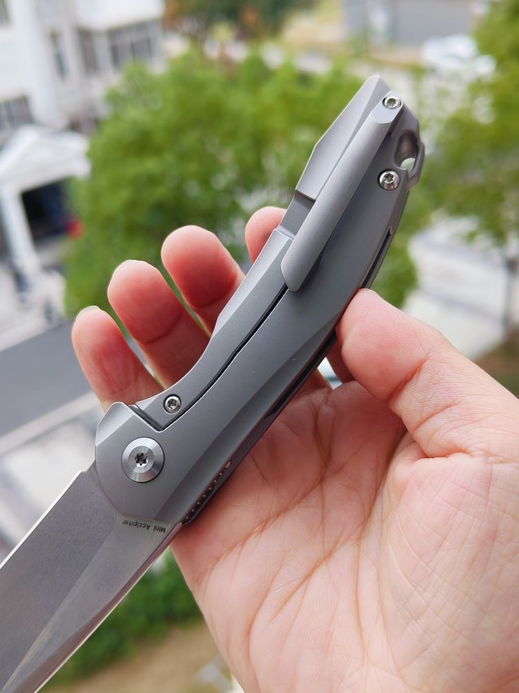 🚫 Kansept Knives Mini Accipiter S35VN钢 钛合金+米卡塔柄 K2007A1