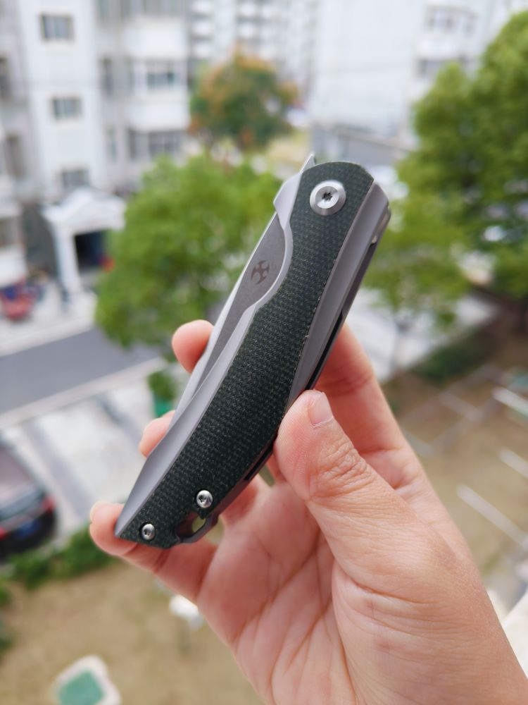 🚫 Kansept Knives Mini Accipiter S35VN钢 钛合金+米卡塔柄 K2007A1