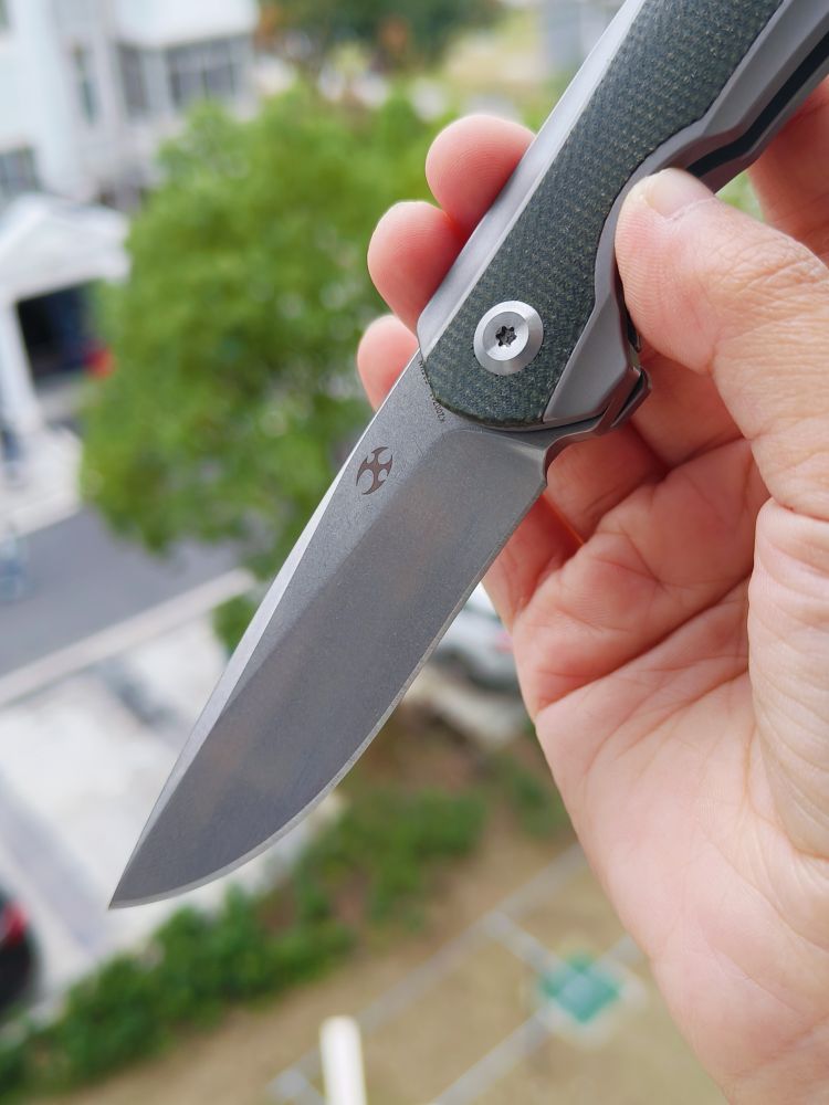 🚫 Kansept Knives Mini Accipiter S35VN钢 钛合金+米卡塔柄 K2007A1