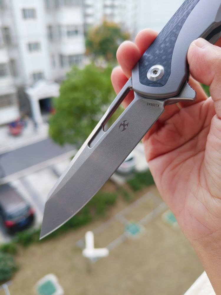🚫 Kansept Knives Shard S35VN钢 钛合金+碳纤维柄 K1006A5