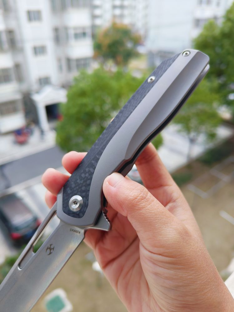 🚫 Kansept Knives Shard S35VN钢 钛合金+碳纤维柄 K1006A5