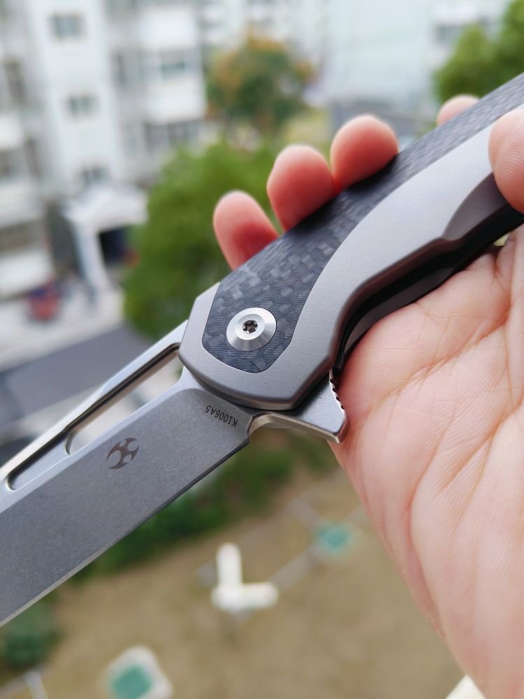 🚫 Kansept Knives Shard S35VN钢 钛合金+碳纤维柄 K1006A5