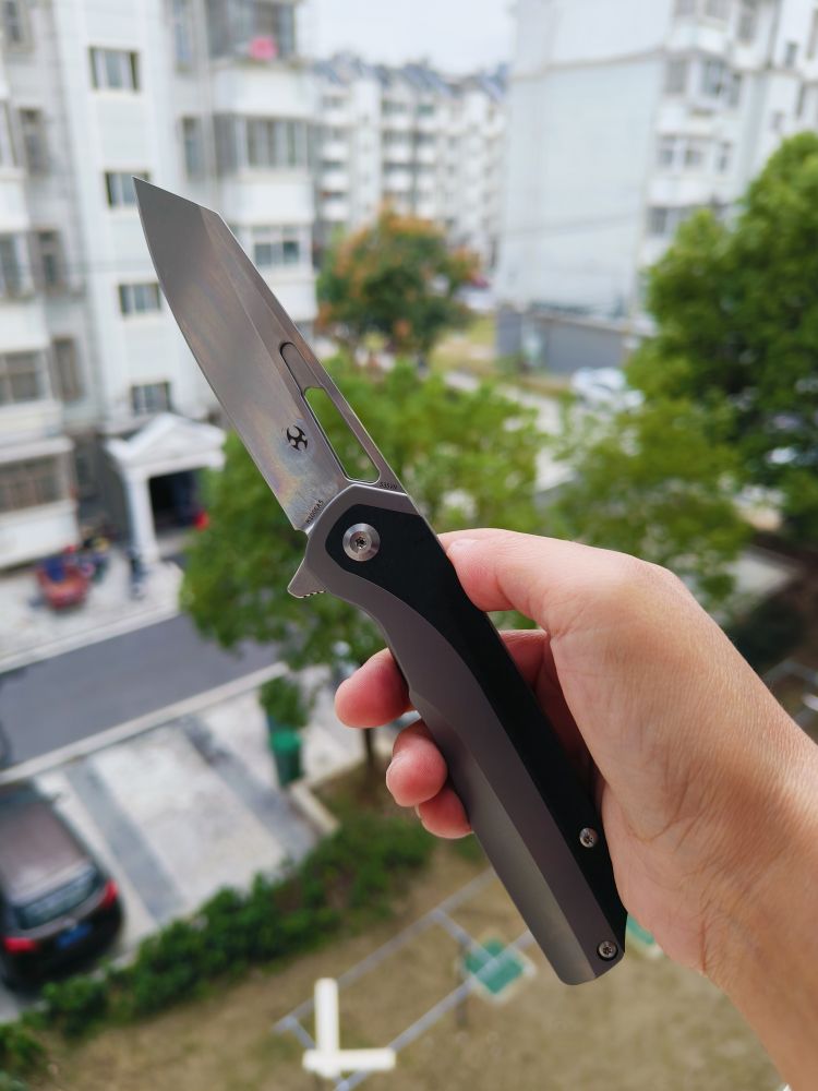 🚫 Kansept Knives Shard S35VN钢 钛合金+碳纤维柄 K1006A5
