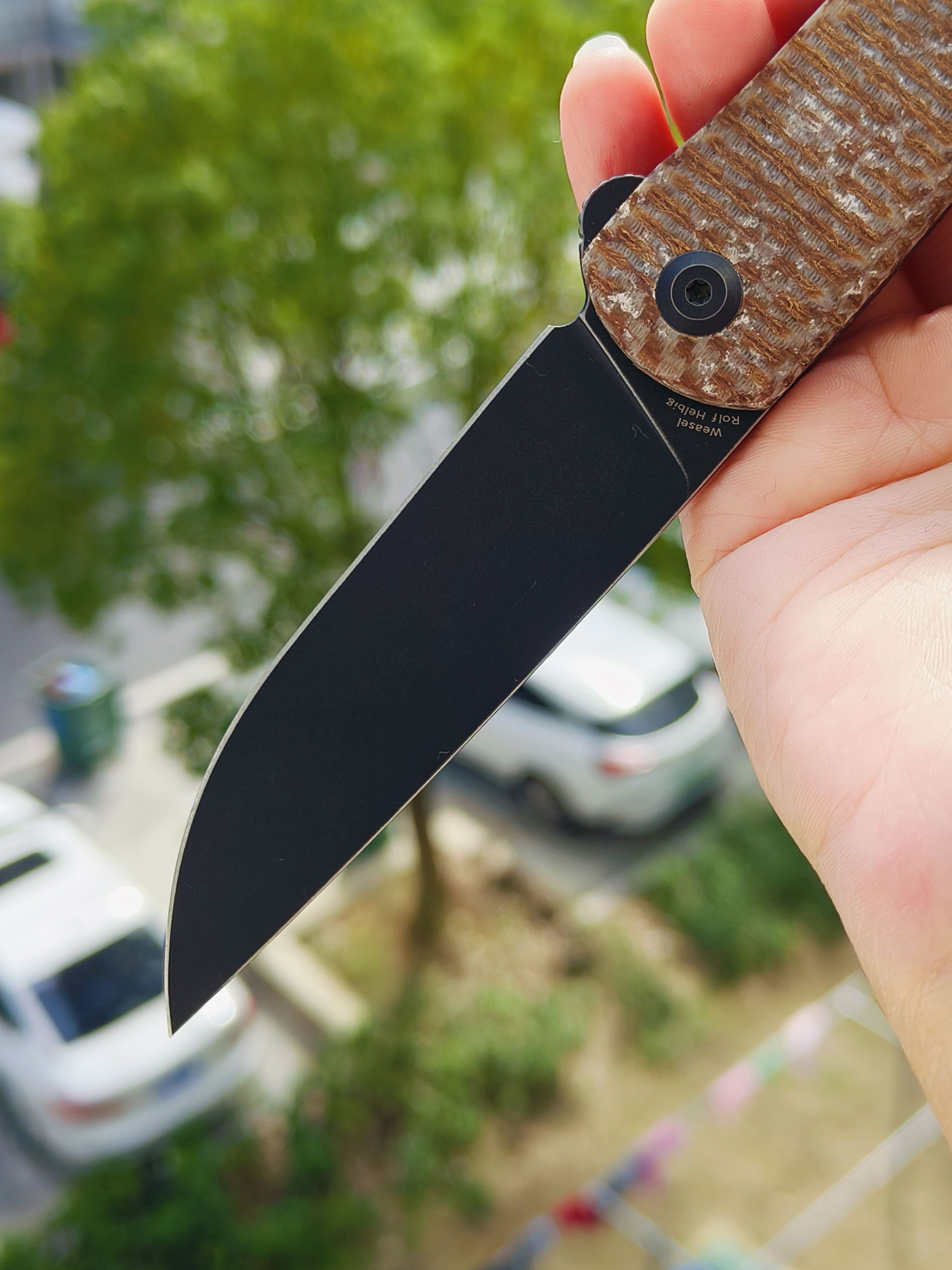 【售完】Kansept Knives 154CM钢 米卡塔柄 T2020A5 原价 428 特价 245