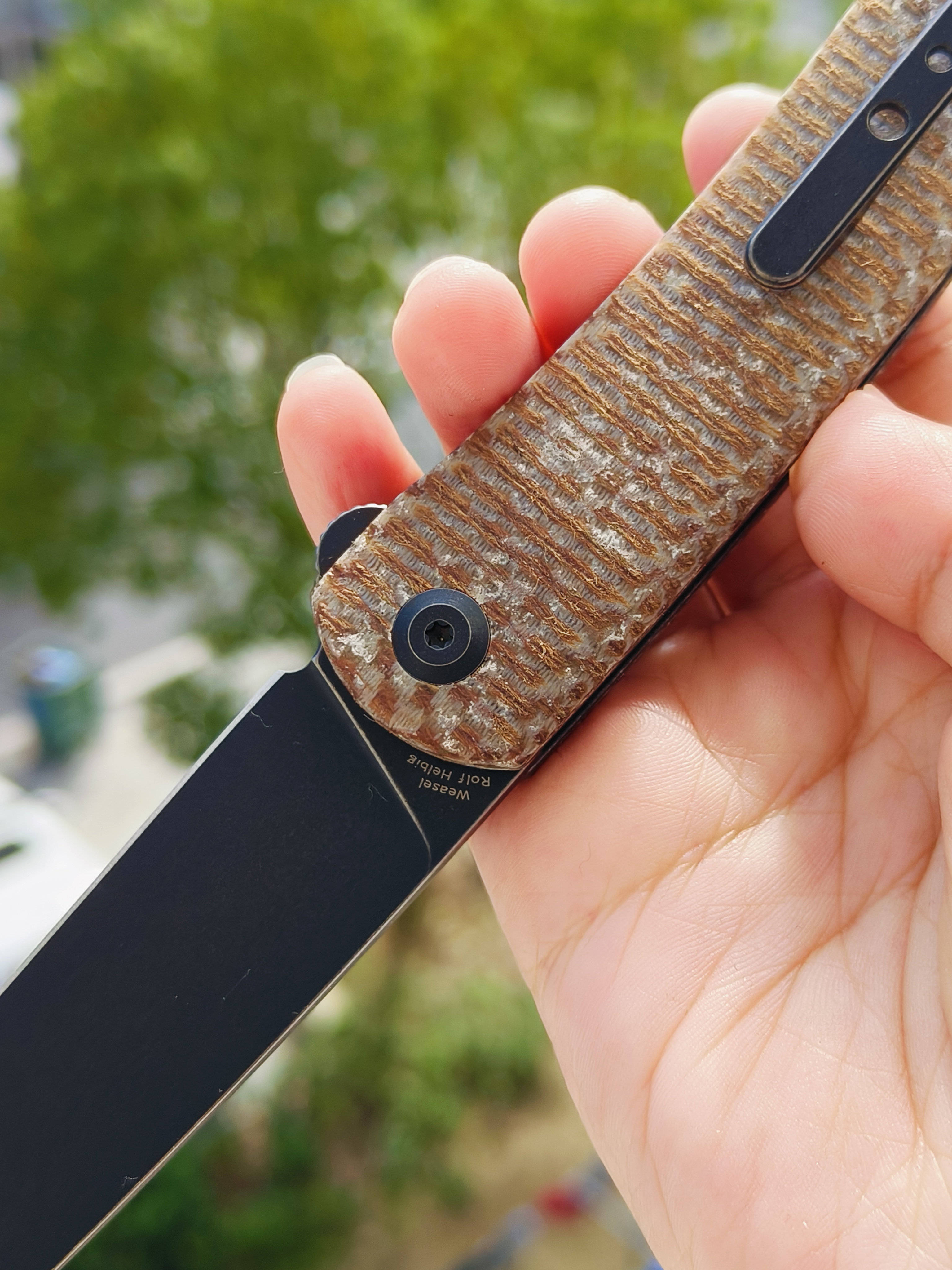 【售完】Kansept Knives 154CM钢 米卡塔柄 T2020A5 原价 428 特价 245