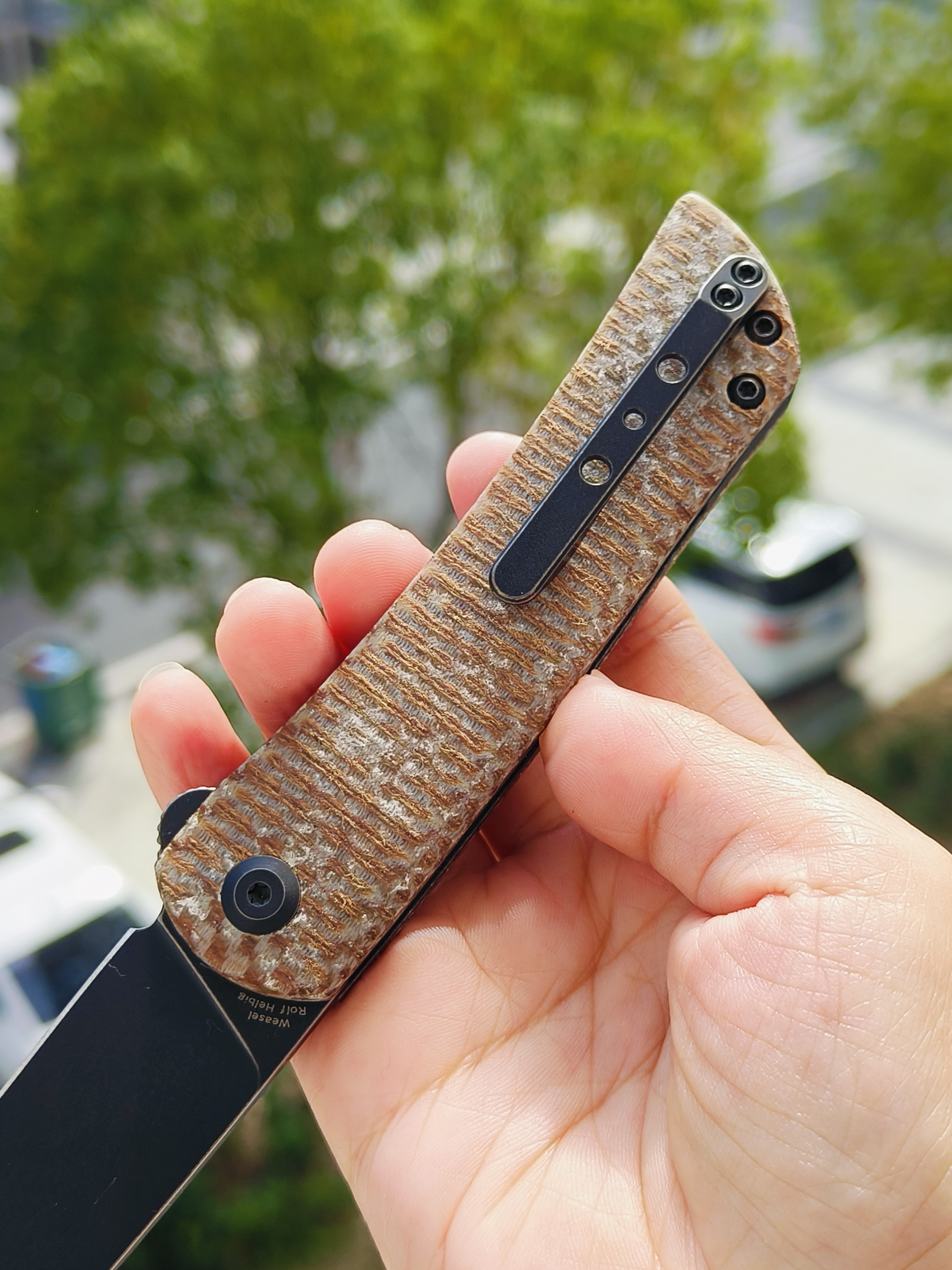 【售完】Kansept Knives 154CM钢 米卡塔柄 T2020A5 原价 428 特价 245