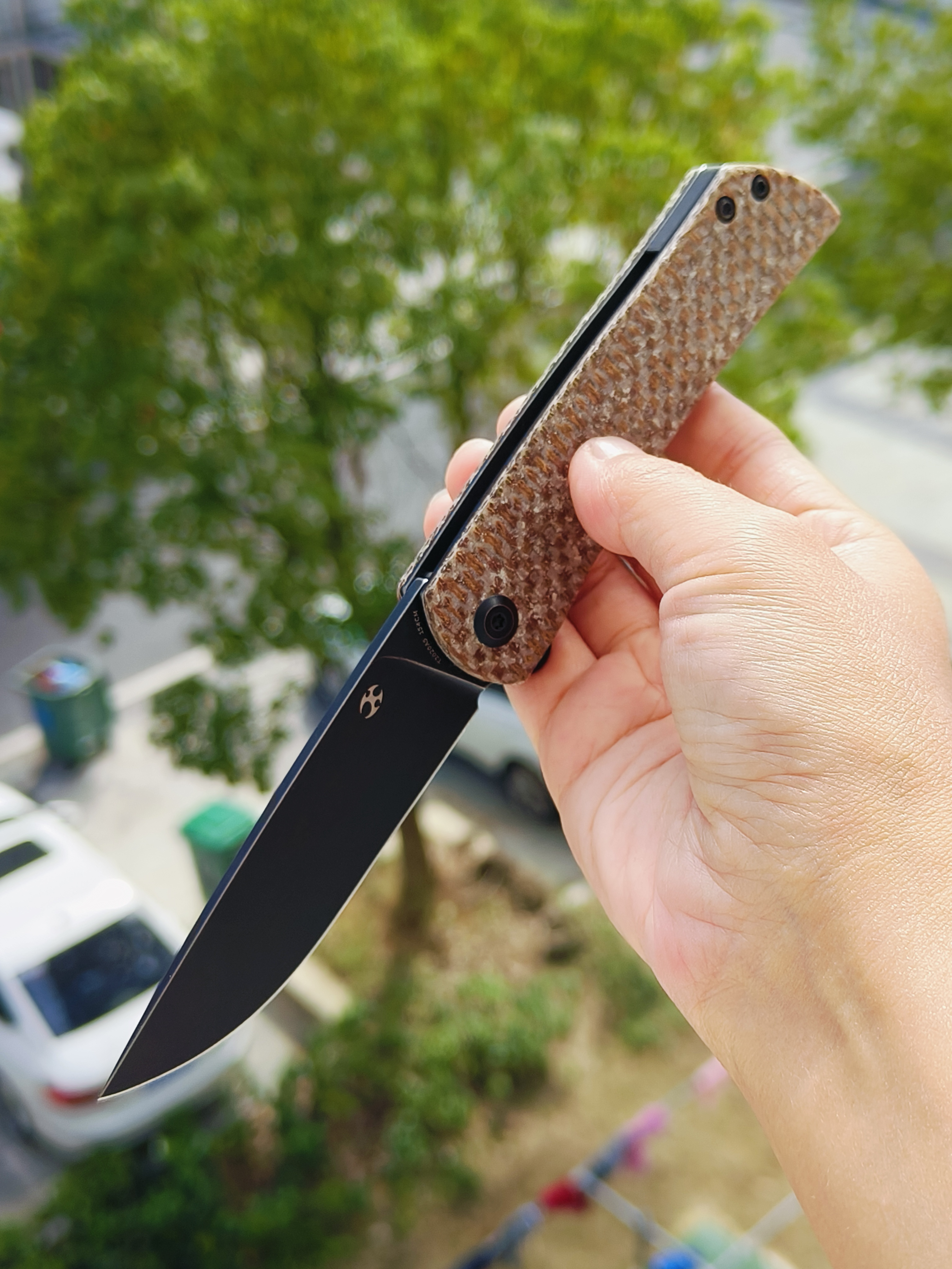 【售完】Kansept Knives 154CM钢 米卡塔柄 T2020A5 原价 428 特价 245