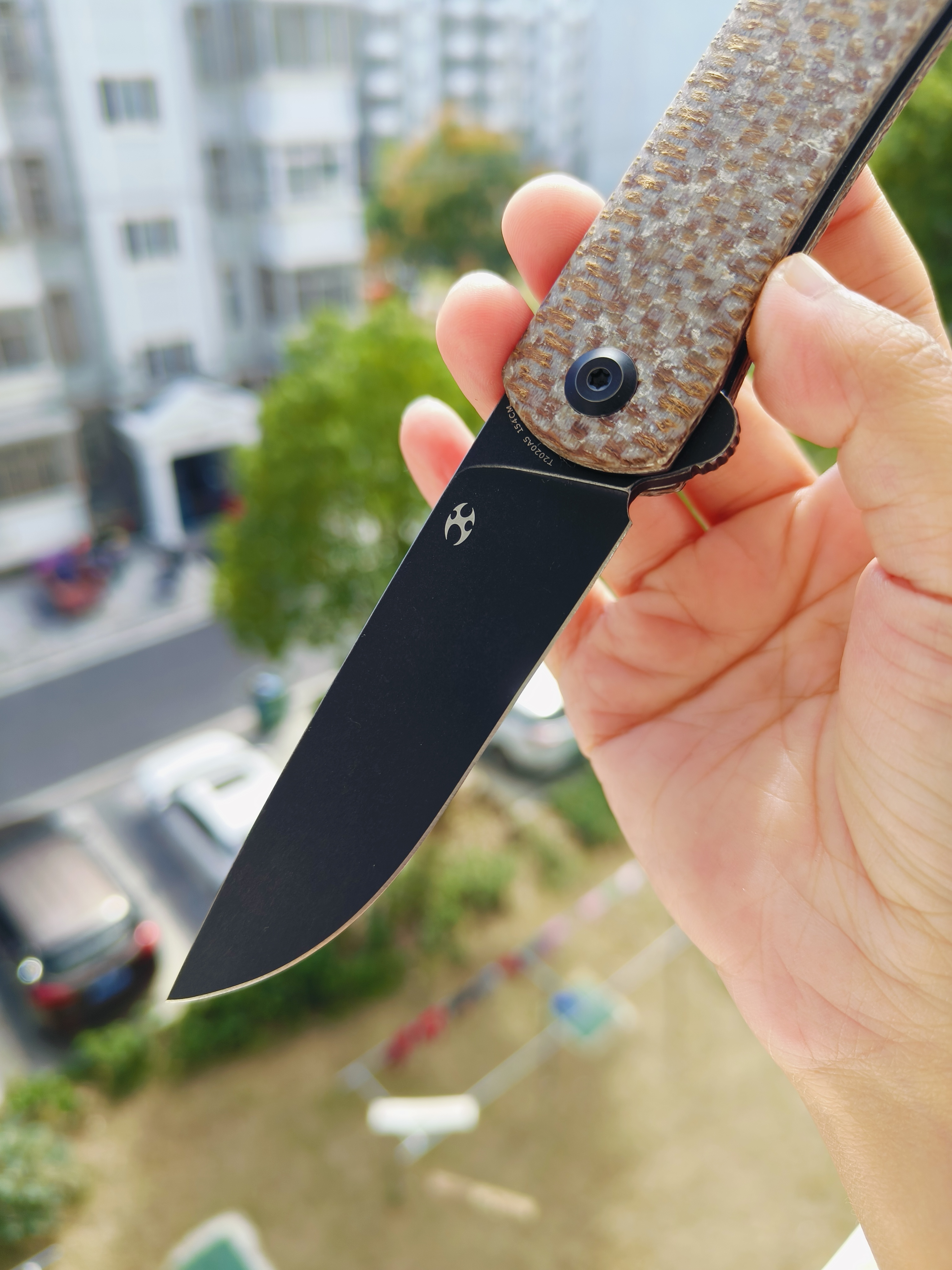 【售完】Kansept Knives 154CM钢 米卡塔柄 T2020A5 原价 428 特价 245