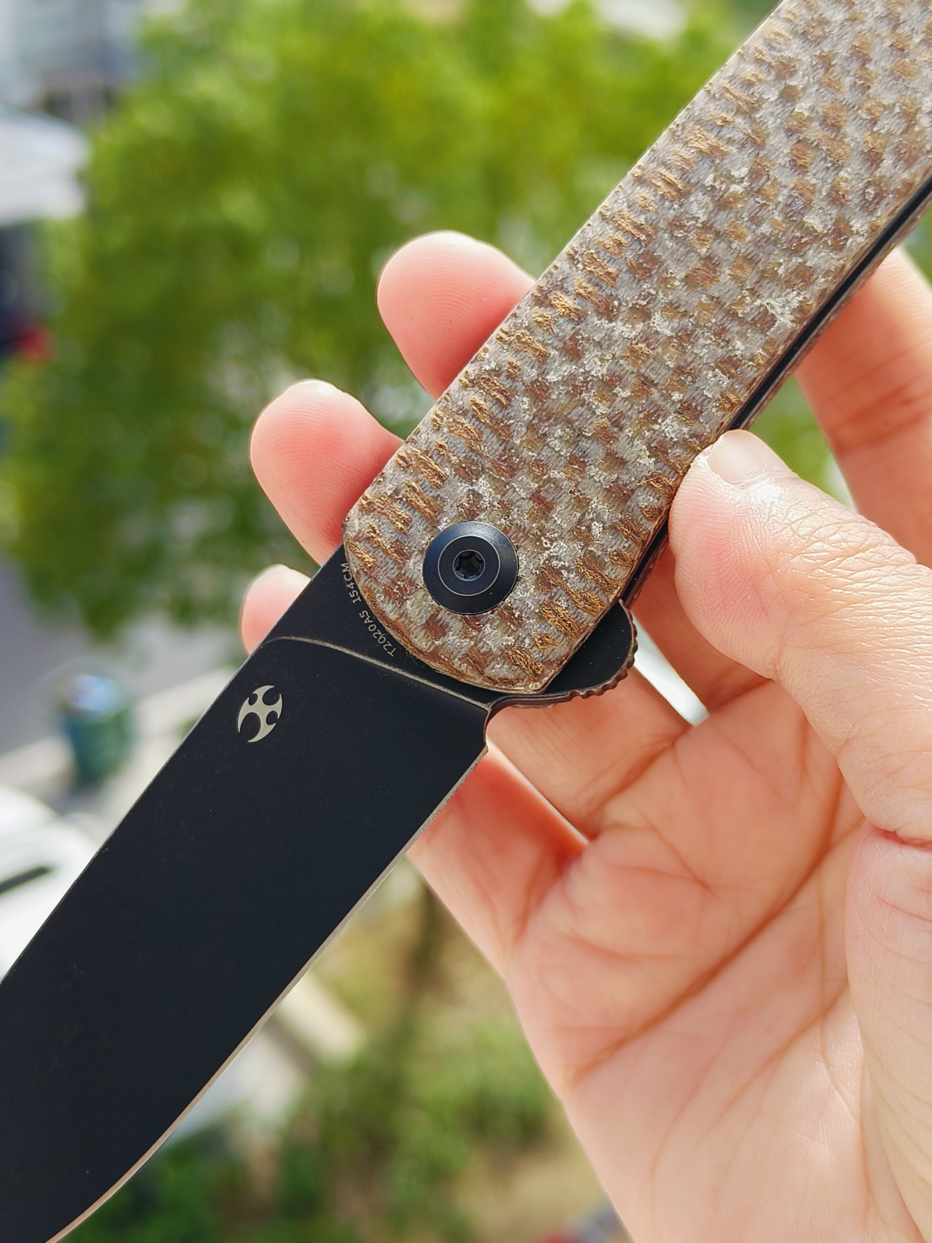 【售完】Kansept Knives 154CM钢 米卡塔柄 T2020A5 原价 428 特价 245
