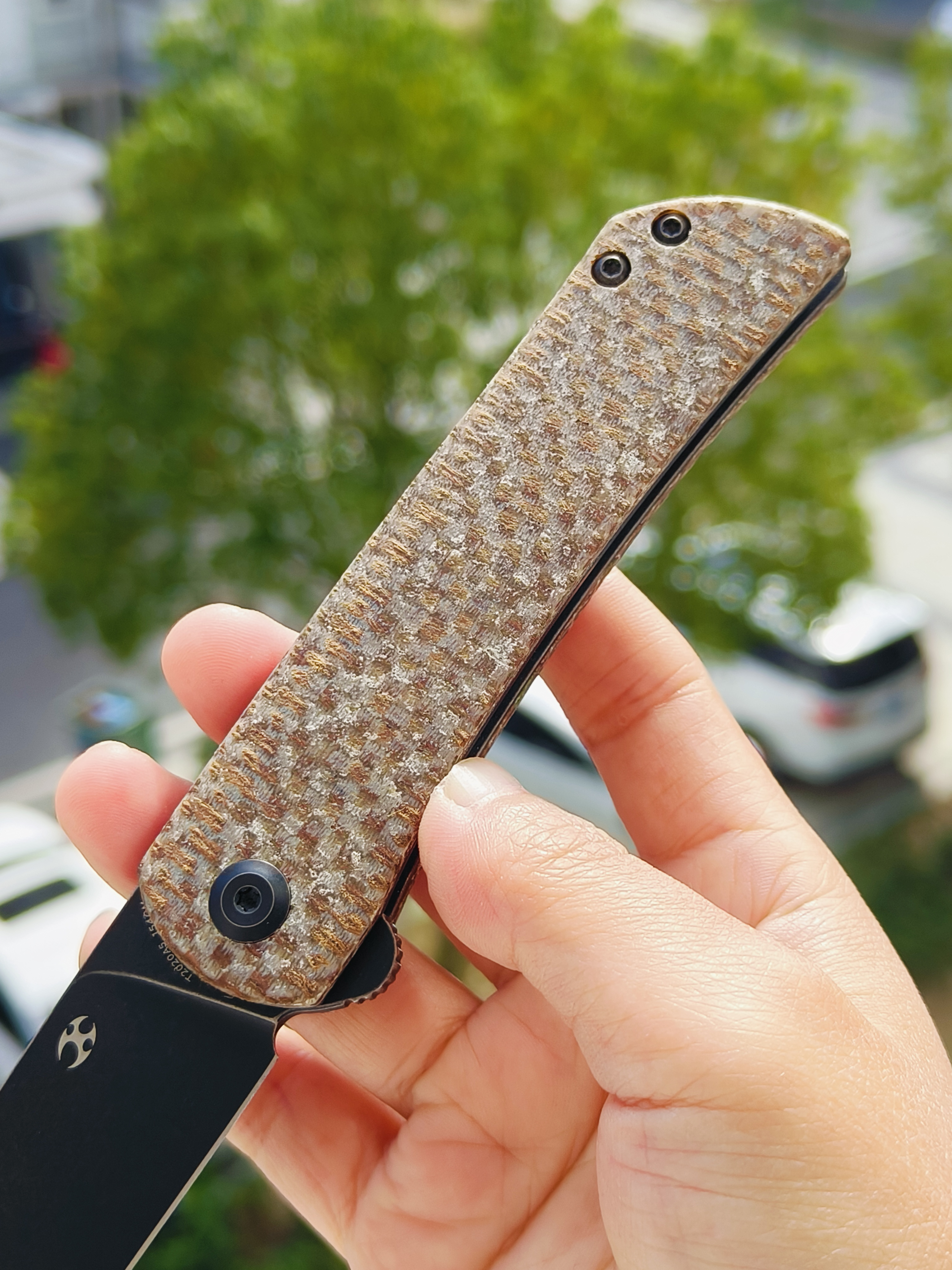【售完】Kansept Knives 154CM钢 米卡塔柄 T2020A5 原价 428 特价 245
