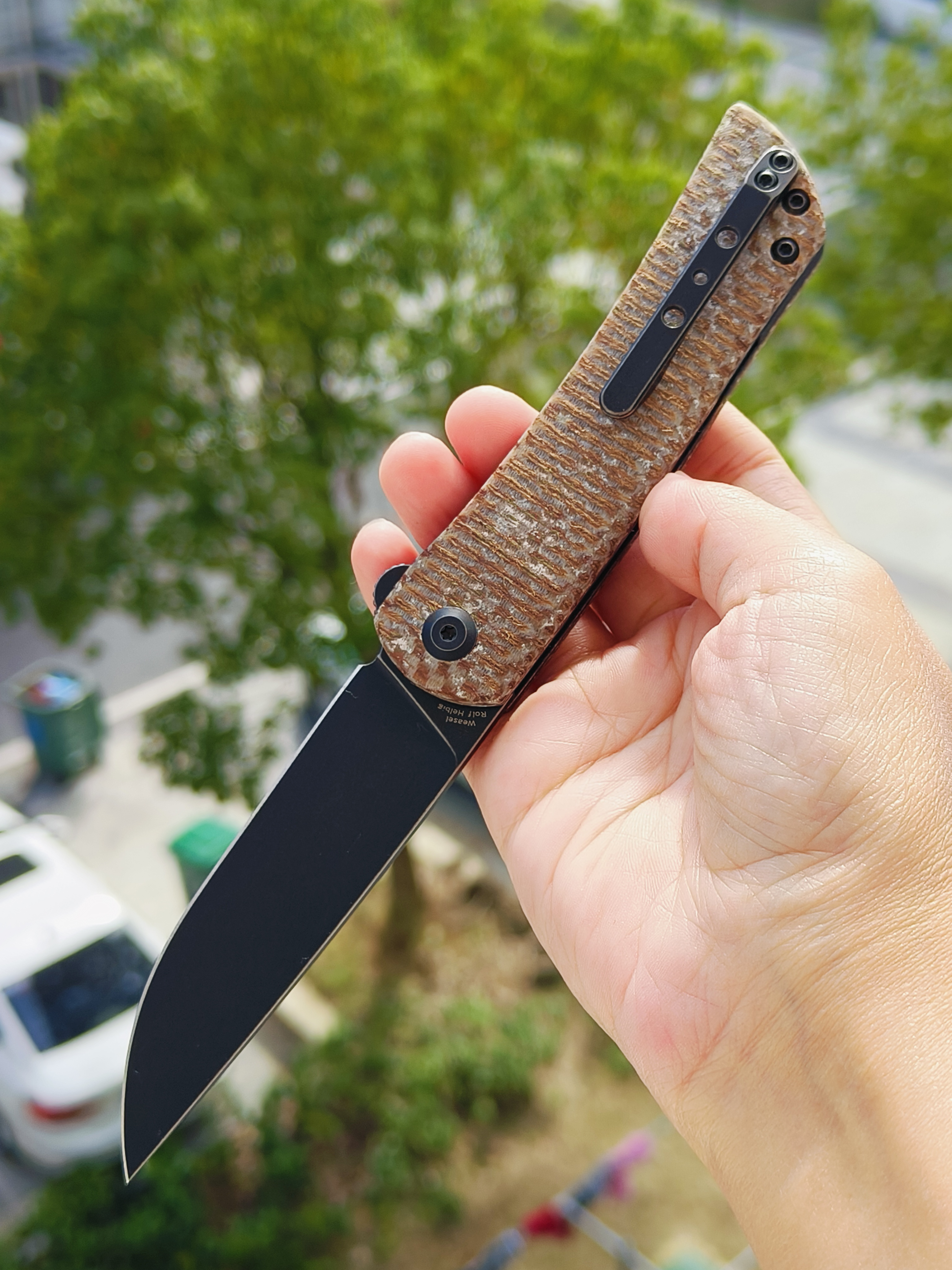 【售完】Kansept Knives 154CM钢 米卡塔柄 T2020A5 原价 428 特价 245